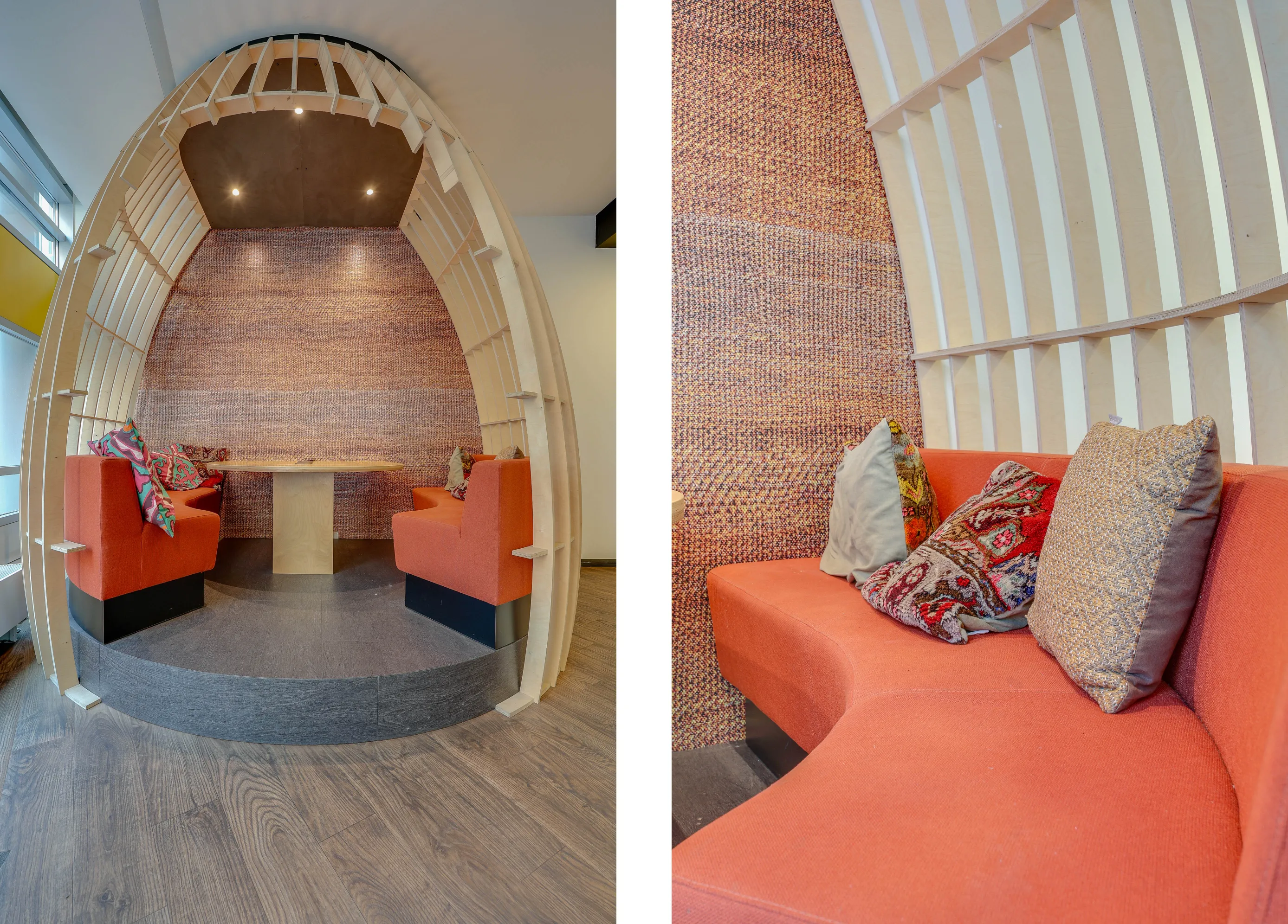 Interior detail at Tribes Amsterdam South Axis SOM